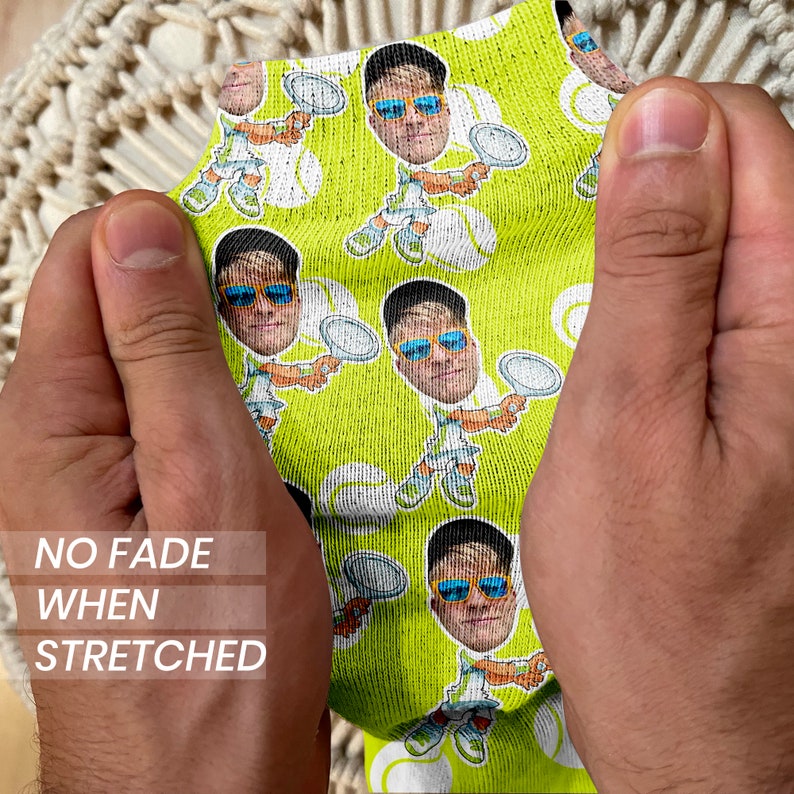 Tennis Gift Socks for Men Custom Face Socks Tennis Gifts for Etsy