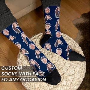 Custom Printed Socks, Customized Socks, Picture Socks, Custom Face Socks, Custom Photo Socks, Face on Socks, Socks with Faces