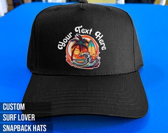 Gorra de surf personalizada: regalo de surfista personalizable, accesorio de playa
