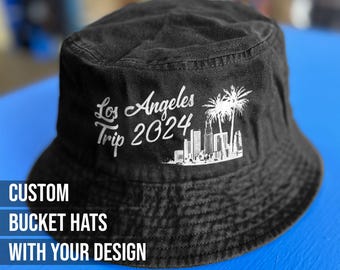 Custom Bucket Hat with Your Design – Personalized Hats – Unique Gift Idea for Him & Her