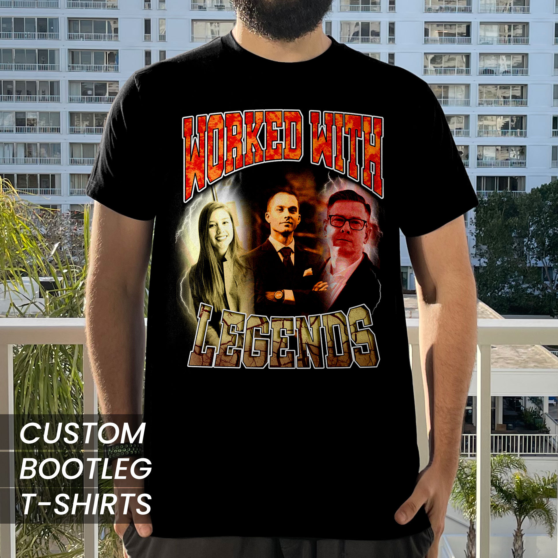 Custom Photo T-shirt: Vintage Rap Style Farewell Gift - Etsy