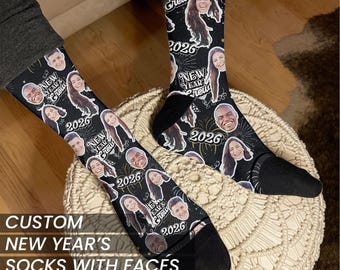 Regalo di Capodanno: personalizza questi calzini con volti e testo