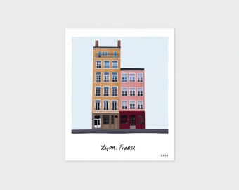 Lyon Travel Print