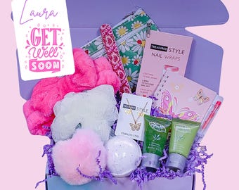 Caja de regalo para adolescentes para desearles una pronta recuperación, paquete de cuidado para preadolescentes, regalo para sentirse mejor para hija, sobrina o nieta, para animarla en un día de enfermedad, autocuidado para adolescentes