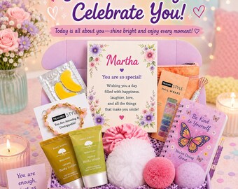 Birthday Gift for Teenage Girl, Teen Girl Self Care Box, Spa Day Gift Basket, Pamper Package, Trendy Birthday Gifts for Teen Girls
