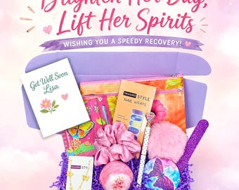Regalo para desearle una pronta recuperación a una adolescente, caja de regalo para adolescente, paquete de cuidados para que la nieta se sienta mejor, regalo para una adolescente, regalo para una hija enferma
