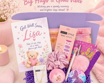 Teen Girl Get Well Soon Gift Box, Cheer Up Care Package for Teenager, Thinking of You Spa Gift for Daughter, Niece, Friend, Granddaughter