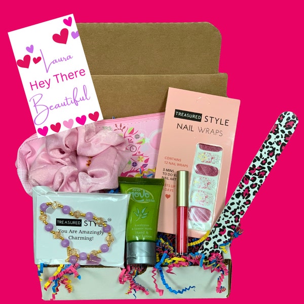 Teen Girl Gift Box, Teen Glam Box, Tween Girl Care Package, Granddaughter Graduation Gift, Teen Daughter Gift Basket, Teen Girl Get Well