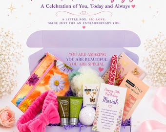13 Year Old Girl Gift Box, Teen Girl Birthday Gift, Spa Self Care Care Package for Daughter, Niece, Granddaughter, Best Friend, Cousin