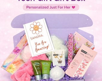Caja de regalo para adolescente, ideal para hija o sobrina / Regalo de cumpleaños personalizado para preadolescentes y adolescentes / Regalo para hermana o nieta