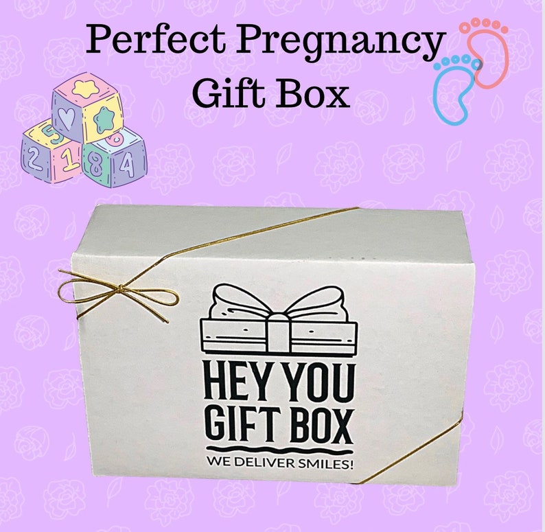 New Pregnancy Gift Basket First Trimester Gift Box Expecting Etsy