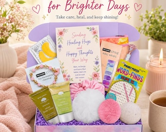 Get Well Soon Care Package for Teen Girl – Personalized Tween Girl Gift Box
