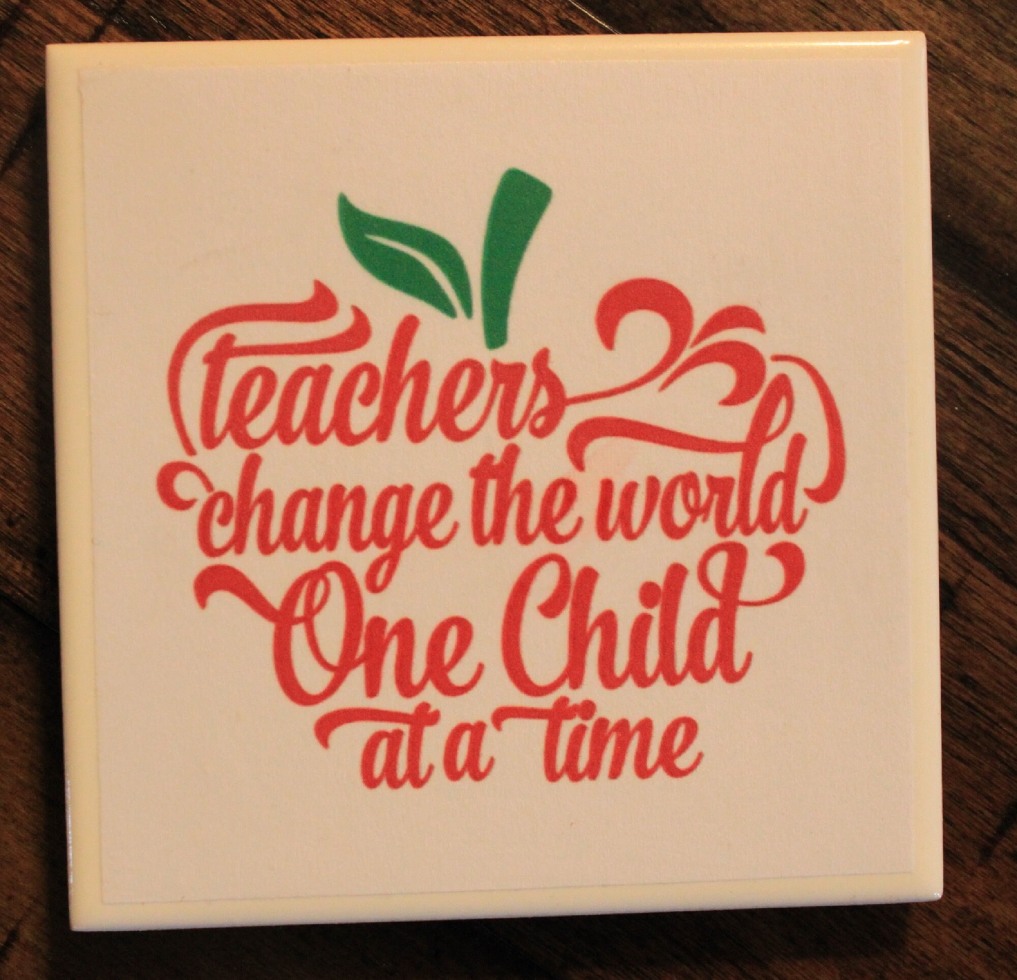 Teacher Coaster Set Unique Ceramic Coasters Set of 4 Etsy