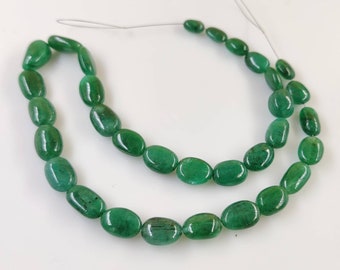India AAA Quality Loose Beads 13 MM Smooth Gemstone Beads Beads USA Tumble green beads Light Green Natural Emerald Tumble Beads
