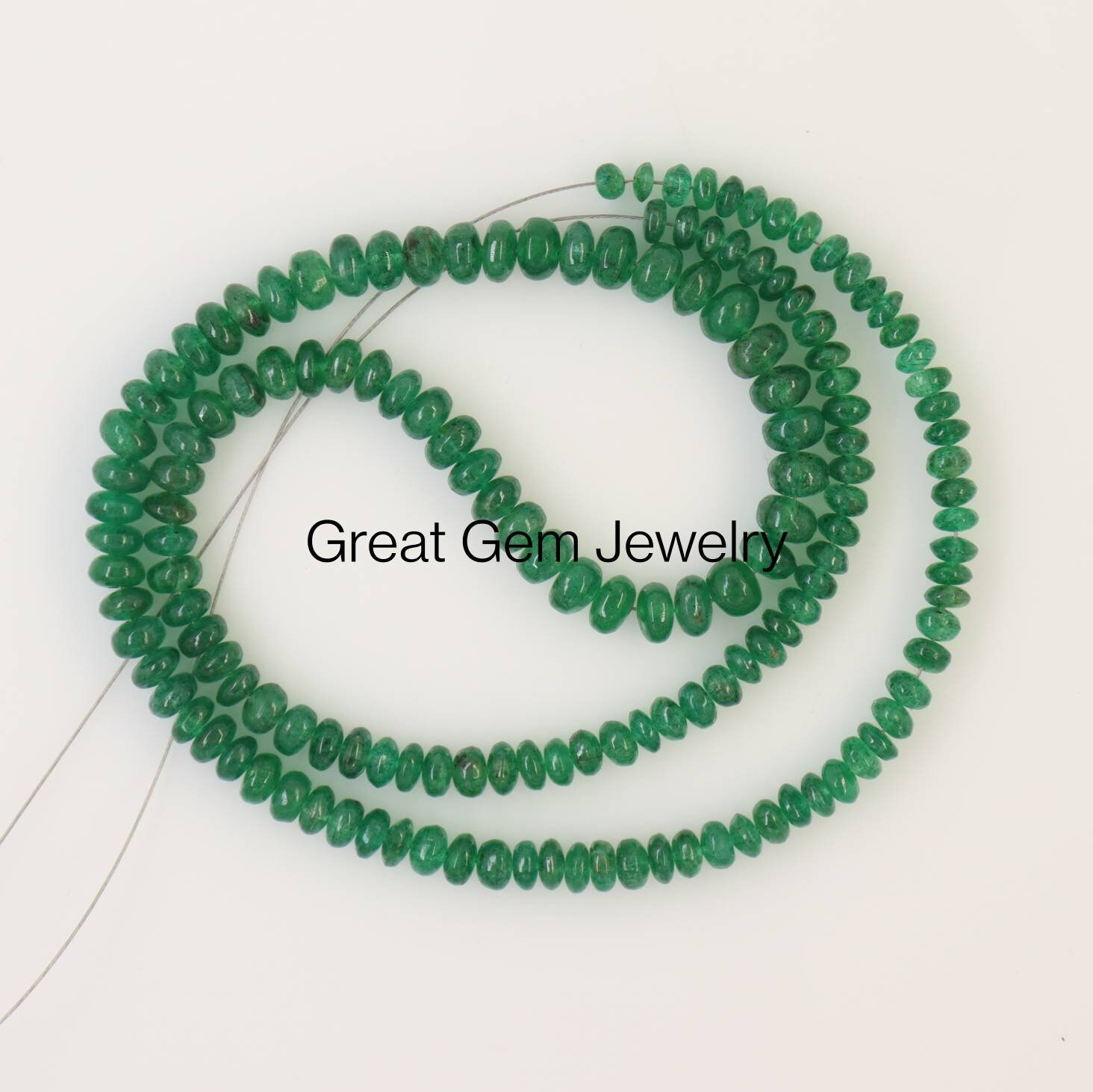 Natural Emerald Plain Beads Genuine Emerald Zambia Beads Etsy