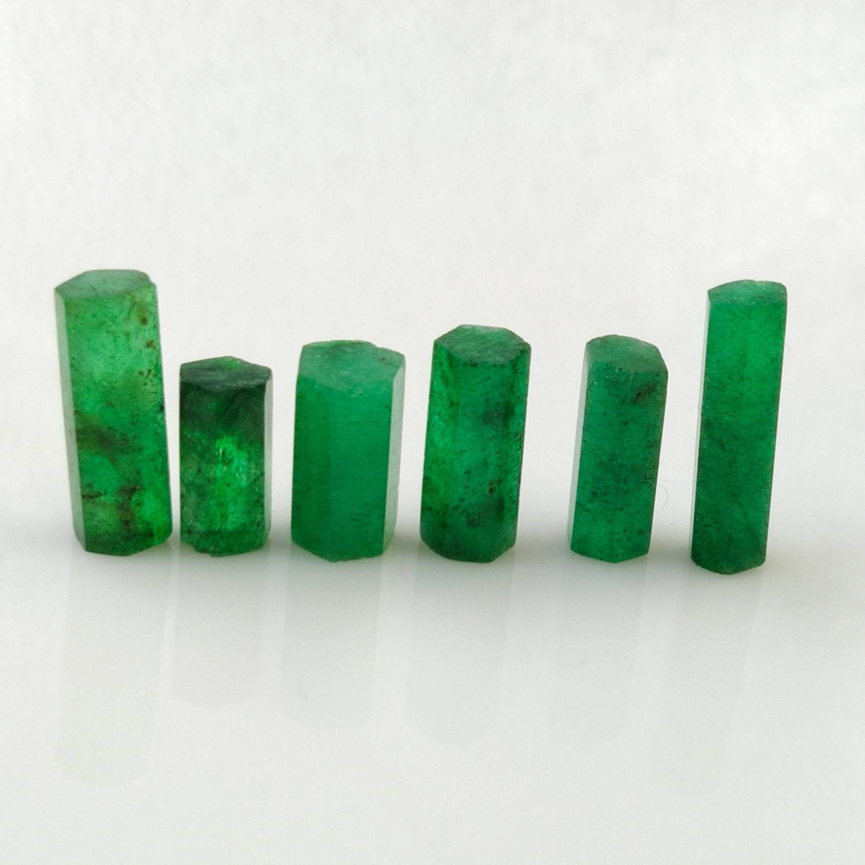 Raw Emerald Slice Stone Natural Emerald Gemstone Rough Etsy