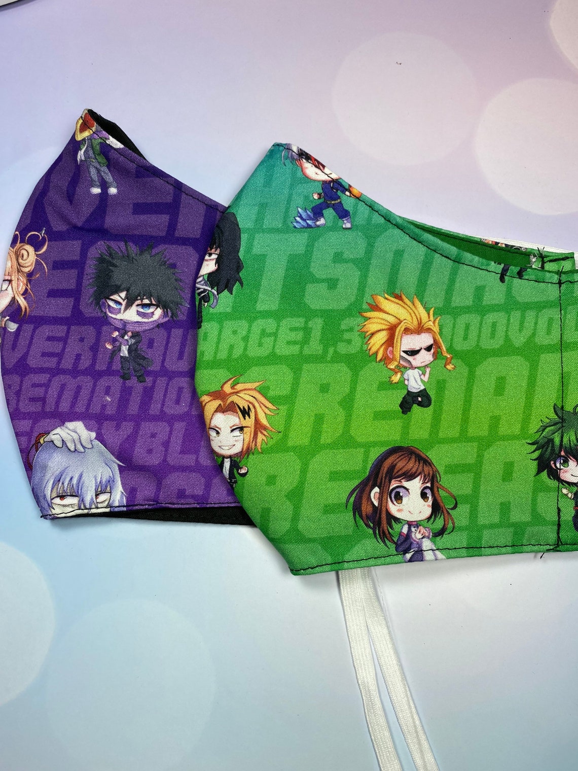 Heroes and Villains Face Masks mha | Etsy