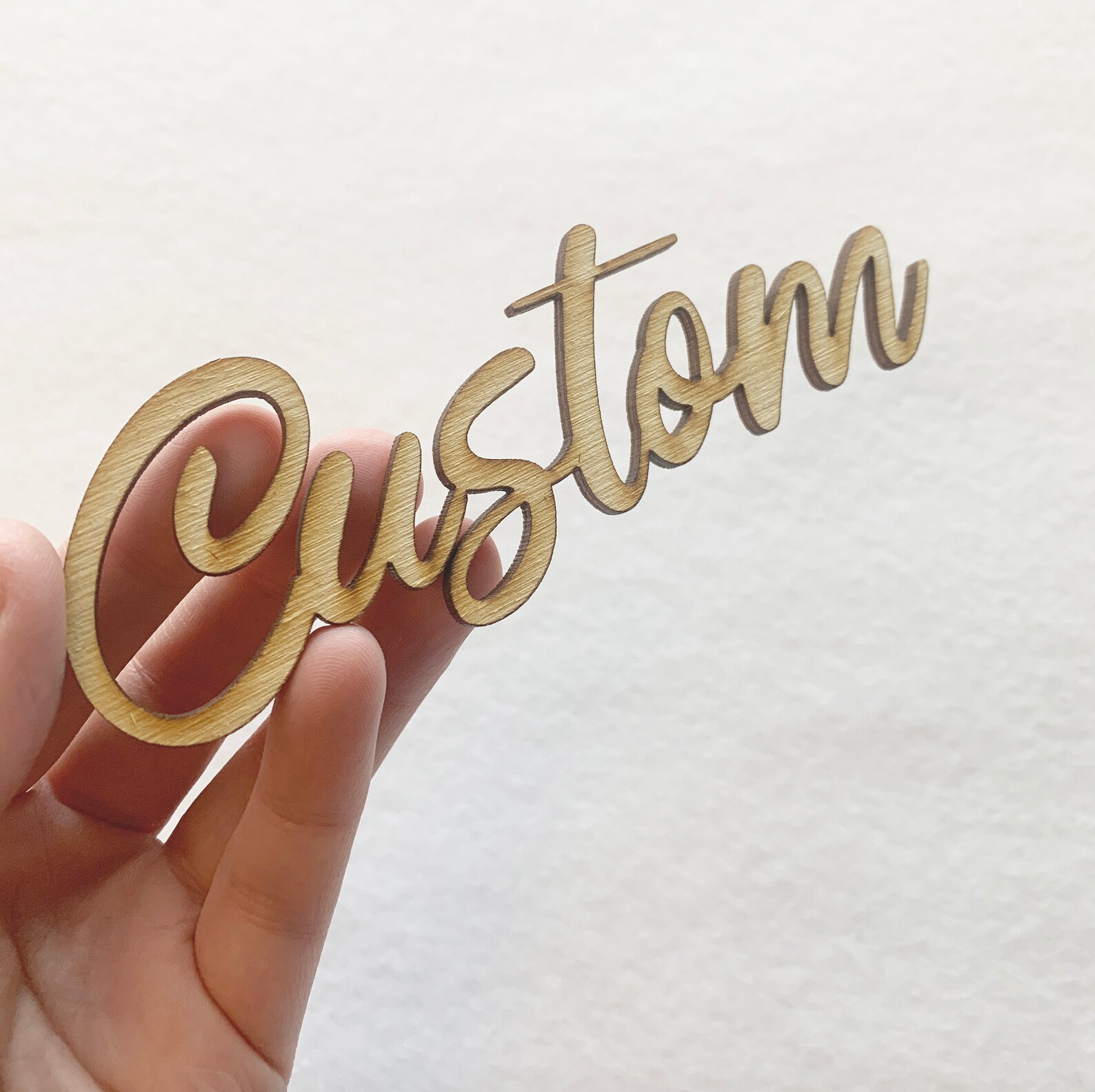 Custom wooden word custom wood word wood name cutout laser cut Etsy