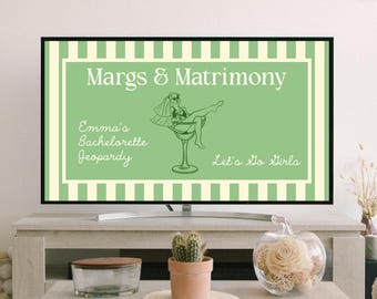 MARGS & MATRIMONY | Margarita Bachelorette Party | Bachelorette Jeopardy Game | Bach Party Activities | Bride Games | Margarita Cute Game