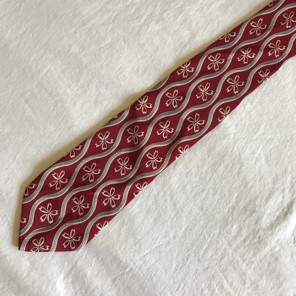 1960s-1970s Oleg Cassini Silk Tie, Handmade in Italy