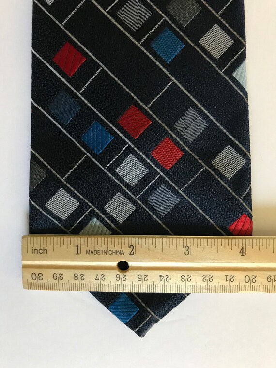 1970s 1980s Courtley blue tie - image 9