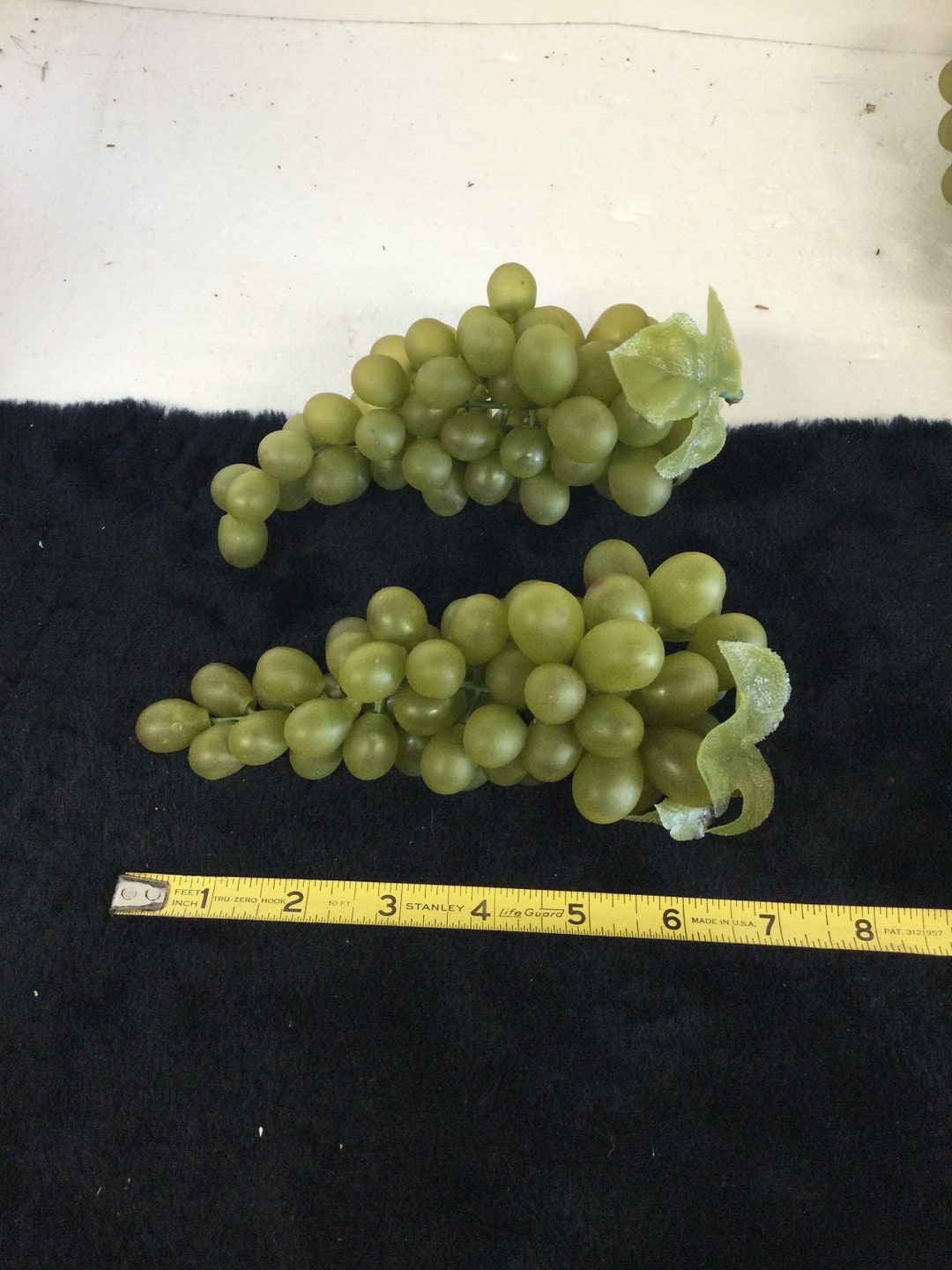 Vintage Green Rubber Grape Cluster Natural Luster Etsy