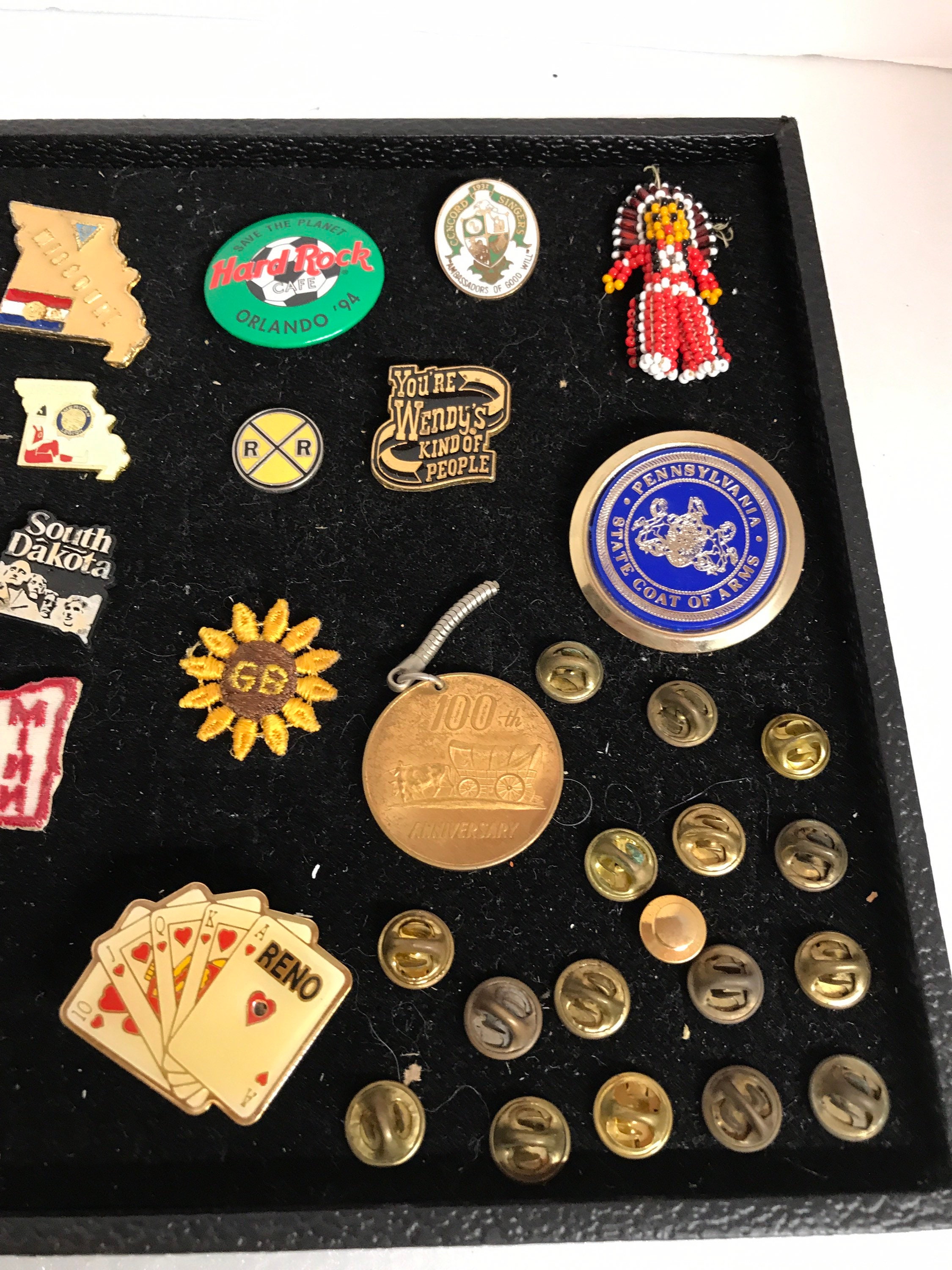 40 various pins and Pinbacks Etsy