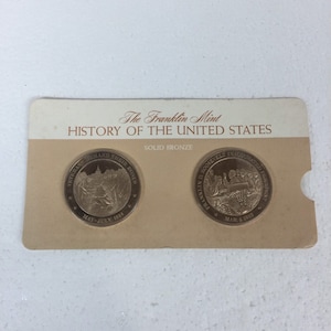 Franklin Mint Proof Like Bronze Token Pair MOC 1932/1933 DOUBLE SEALED