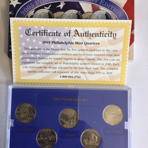 CSN 2005 State Quarter Collection Philadelphia Mint  Edition