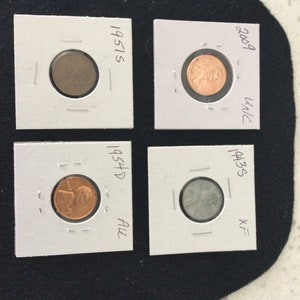 Lincoln Cents 54D - 51S - 2009P - 43S