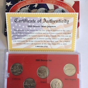 CSN 2005 State Quarter Collection Denver  Mint  Edition