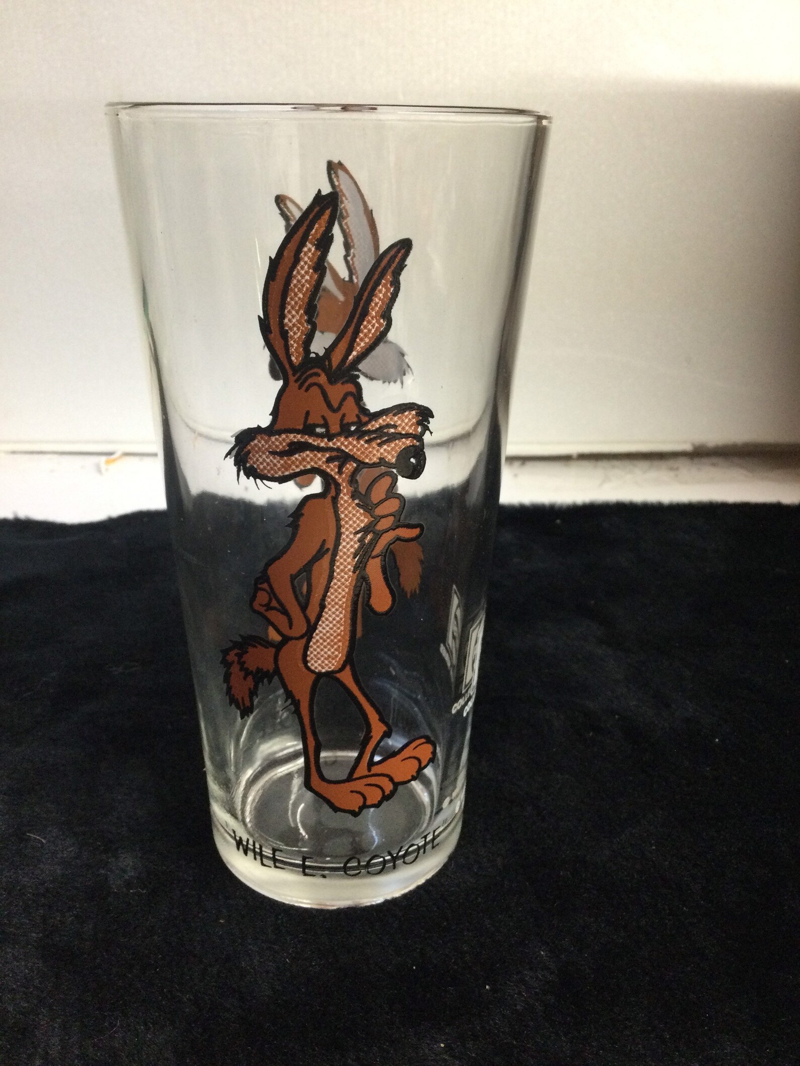 wile e coyote pepsi glass