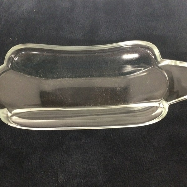 Vintage 60’s Clear Ice Cream Banana Boat/Hotdog Server