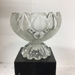 Mikasa Frosted Nut/Candy Dish 4.75” T 4.5” W 3.25” Base