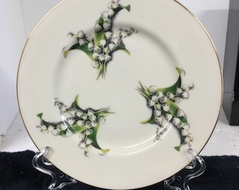 Fine Arts China Lily of the Valley Salad Plate 8.5"
