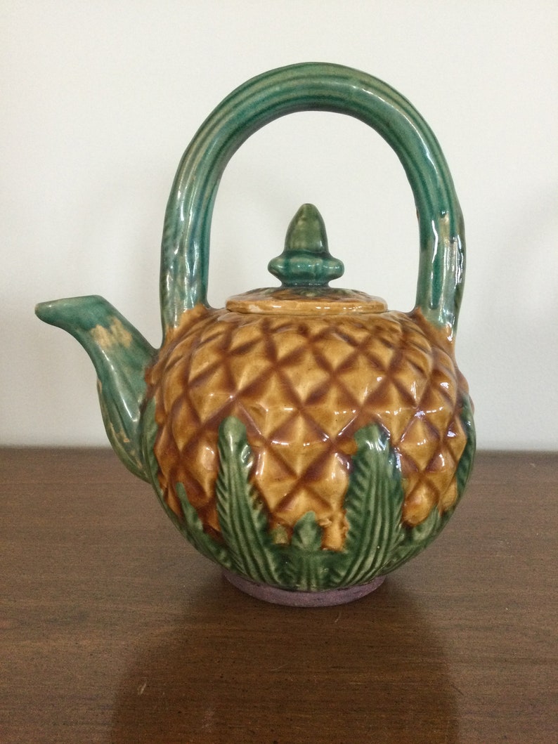 Antique George Jones Majolica Pineapple Teapot ( Circa 1800’s ) England ...