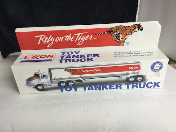 Exxon 'Rely on the Tiger' 1992 & 1993 14" Toy Tanker Truck 