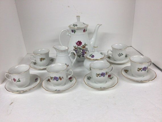 Antique TK Thun made in Czechoslovakia Tea/Demitasse Set Antique TK Thun made in Czechoslovakia Tea/Demitasse Set