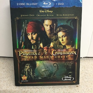 Walt Disney Pirates of the Caribbean 2 Disc Blu Ray and DVD Movie Factory Sealed