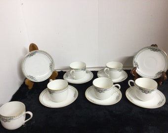 Antique Noritake Morimura Bros Nippon Demitasse Cup and Saucer Set ( Read Description )