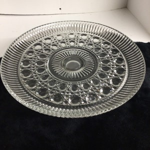 Vintage Button and Cane Cake Pedestal Stand 11” x 4.5”