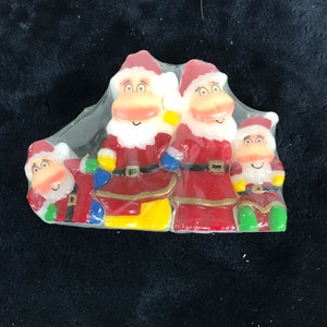 Vintage Set of 4 Santa Candles Never Opened