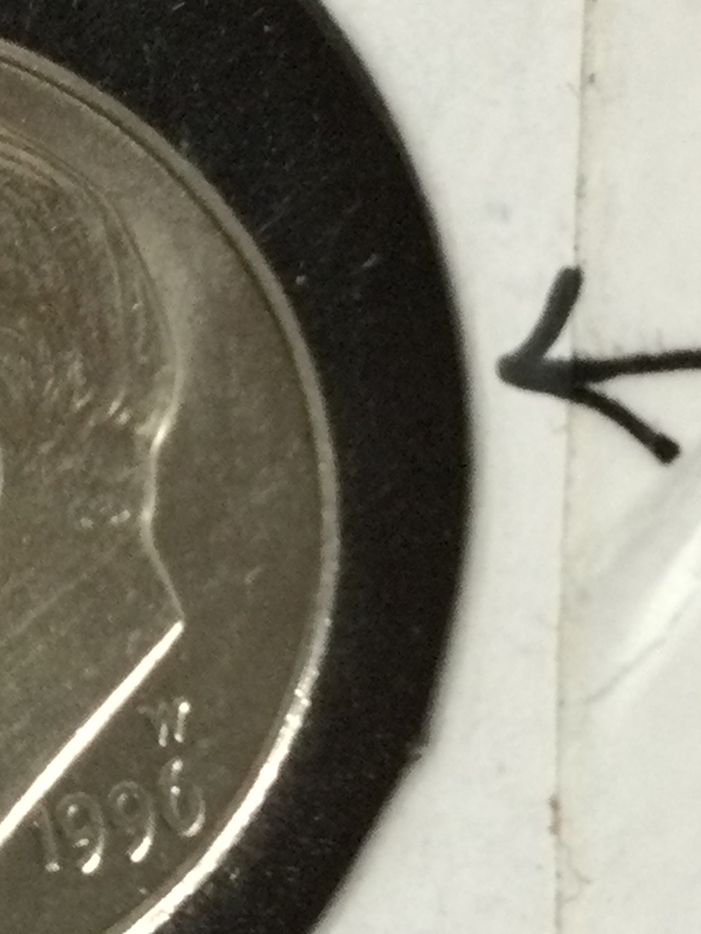 1996 W Dime Error off Center Strike See Pic’s Railroad Rim ( You Grade ...