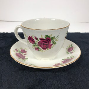 Rose Ridgeway England Vintage Ridgeway Potteries Margaret Rose Tea Cup & Saucer Staffordshire ...