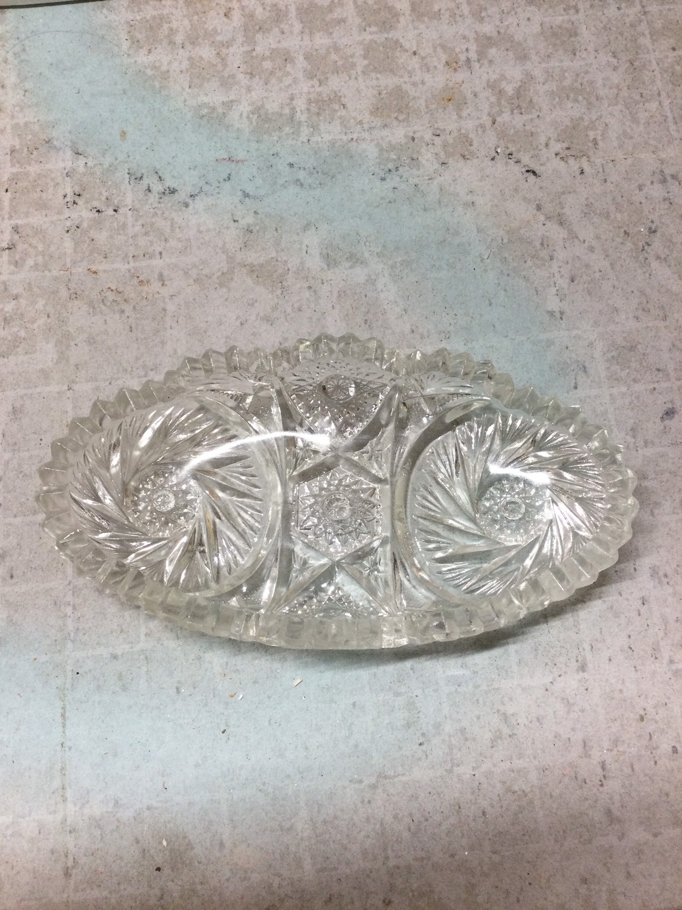 Double Pinwheel Olive/Pickle Tray Sawtooth Rim 8L 4.25 W Etsy