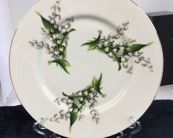 Fine Arts China Lily of the Valley Dinner Plate 10.5"