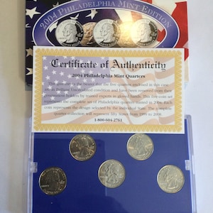 CSN 2004 State Quarter Collection Philadelphia Mint Edition