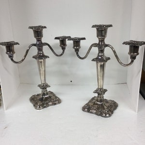 Silver ( Plated ) Candelabra 3 Candle ( see Pic’s )