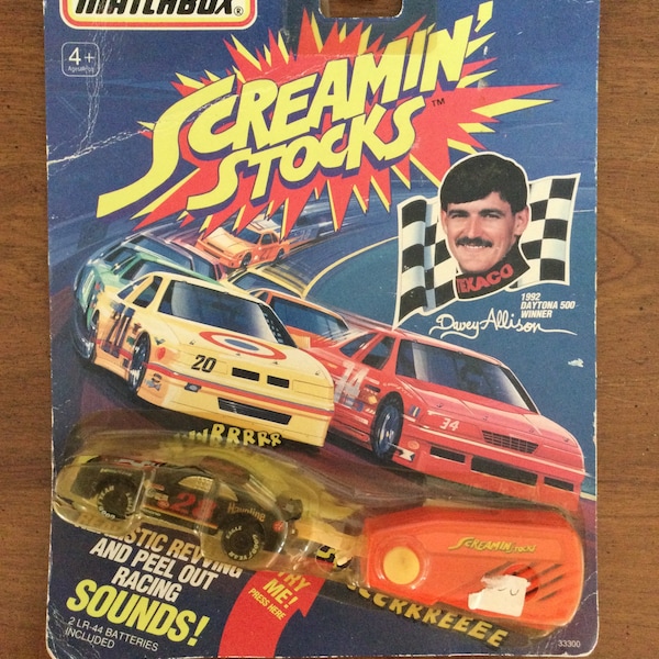 Matchbox Screaming Stocks Davey  Allison # 28 MOC