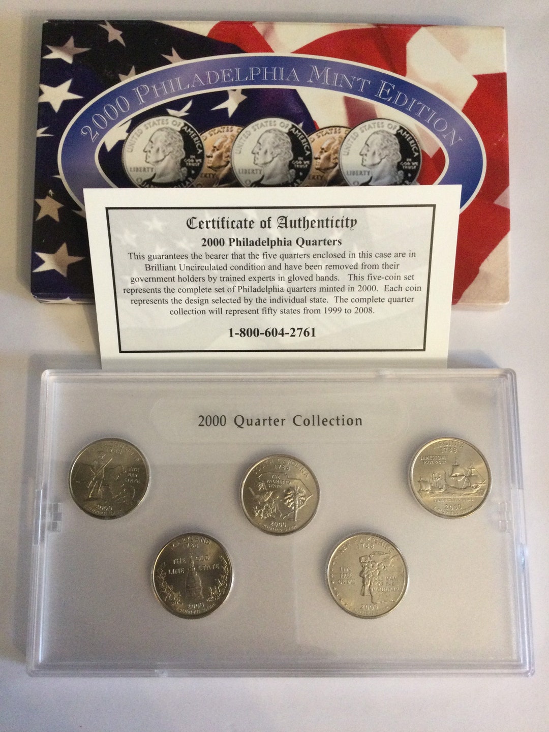 CSN 2000 State Quarter Collection Philadelphia Edition - Etsy